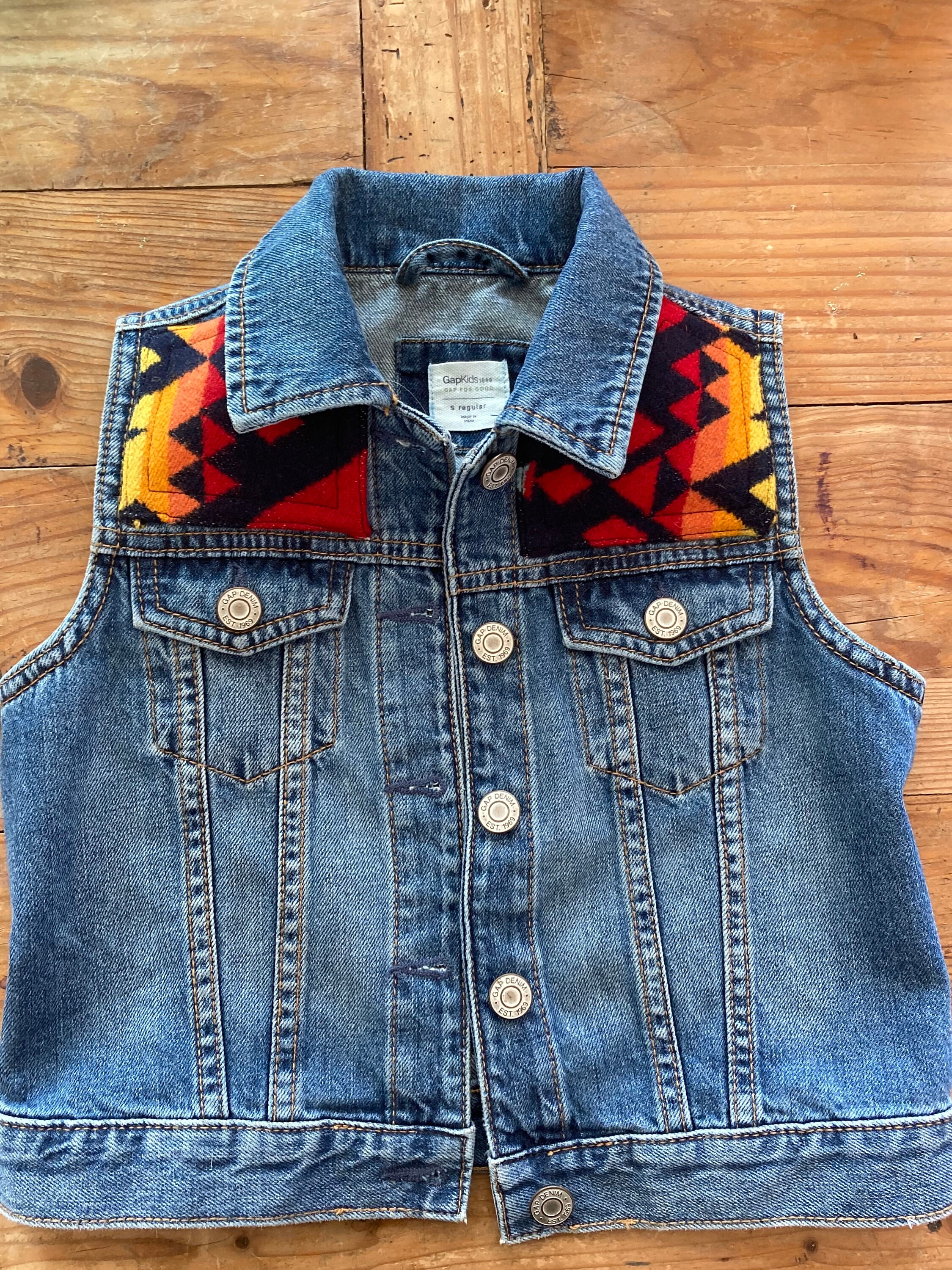 Kids Gap Denim Vest Size S Regular 