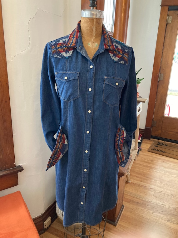 Womens Vintage Gap Denim Dress Size M 