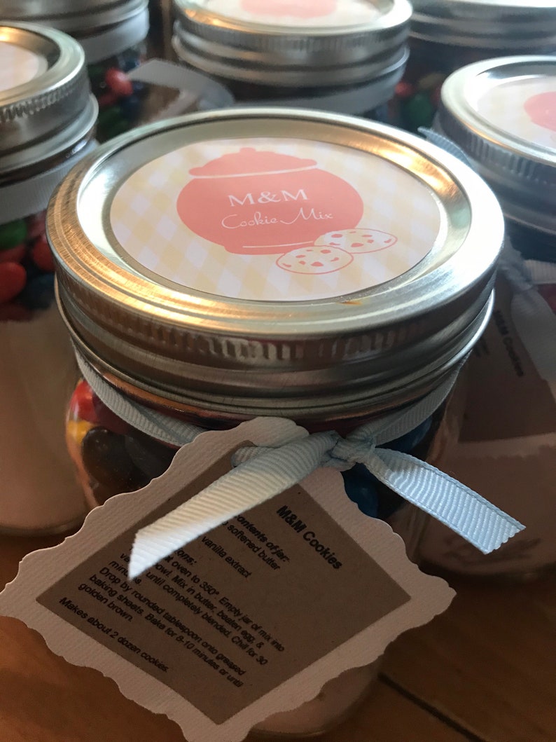 Custom Bridal Themed Mason Jar Cookie Mix Bridal Shower Favor/gift