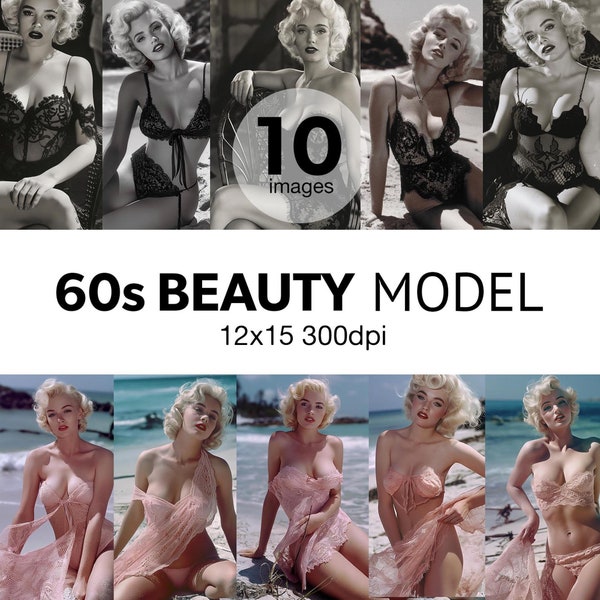 60s beauty model, 10 images elegance of the 1960s beauty model Clipart.these vintage-inspired illustrations capture the spirit of the era.
