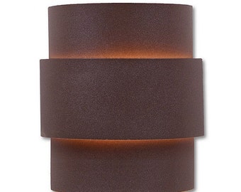 Quickship: 2 Bulbs Northridge Outdoor Wall Light Large - Plain | Dark Sky | Made in USA | Avalanche Ranch Lighting
