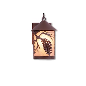 Cascade Lantern Outdoor Wall Light | Spruce Cone Series | 3 Sizes | Avalanche Ranch Lighting