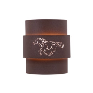 Rustic Exterior Wall Lights Horse | Made in USA | Northridge Sconce  Small | Avalanche Ranch Lighting |
