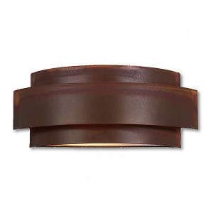 Quickship: Interior Wall Sconce Lodge Style | Made in USA | Northridge Double Sconce - Rustic Plain | Avalanche Ranch Lighting