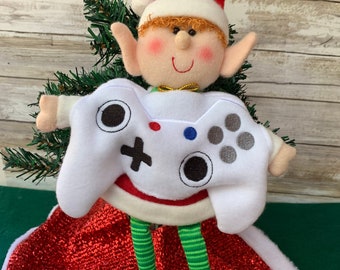 Game Controller Elf Costume Christmas Easy Holiday Elf Clothing Food Props