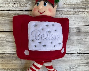 Disfraz de elfo de Etch a Sketch para Navidad, ropa de elfo para fiestas, comida, accesorios, etc.