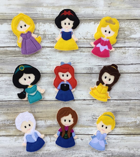 princess finger puppets