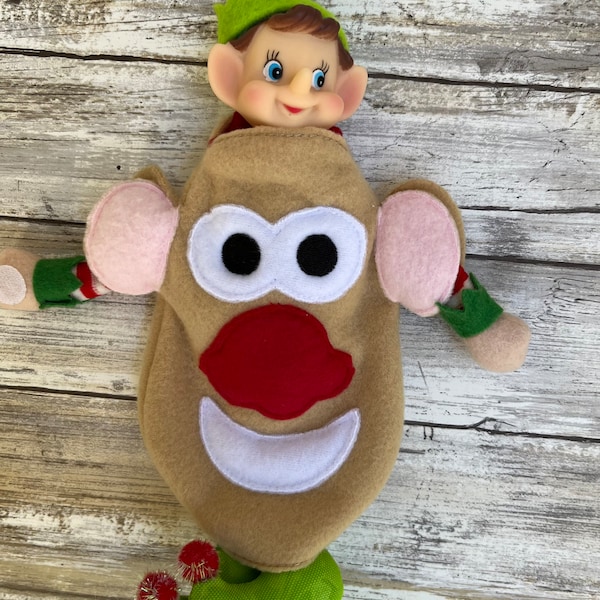 Potato Head Elf Costume Christmas Easy Holiday Elf Clothing Props