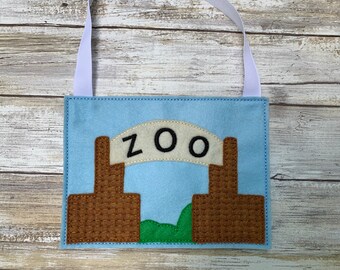 Bolsa de zoológico para marionetas de dedo, juego de simulación, juego imaginativo, bolsa de mano