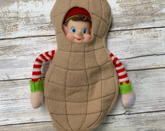 Disfraz de elfo de maní para Navidad, ropa de elfo para fiestas, accesorios fáciles