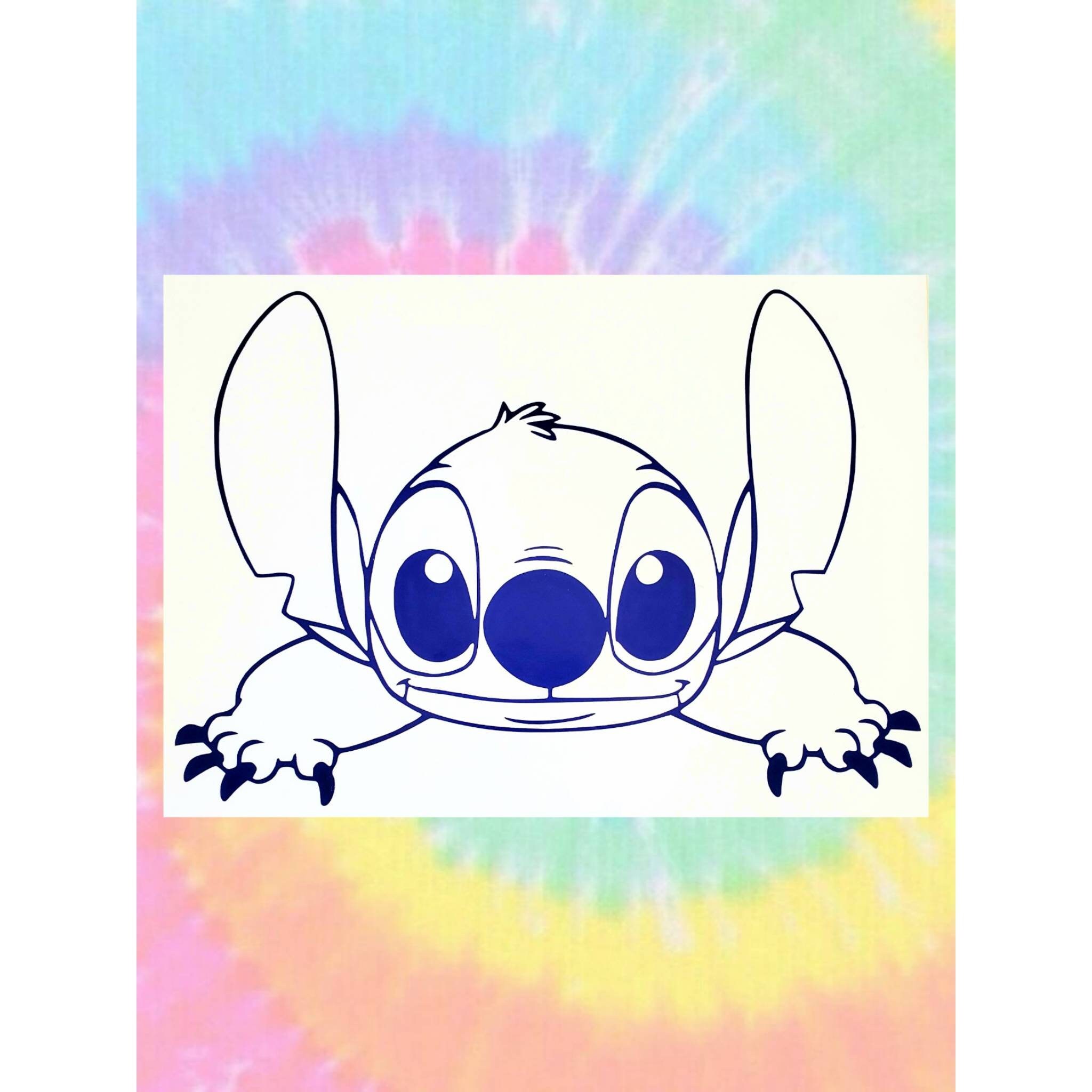 Stitch Car Decal Stitch Decal Stitch Sticker Disney Car Decal Etsy