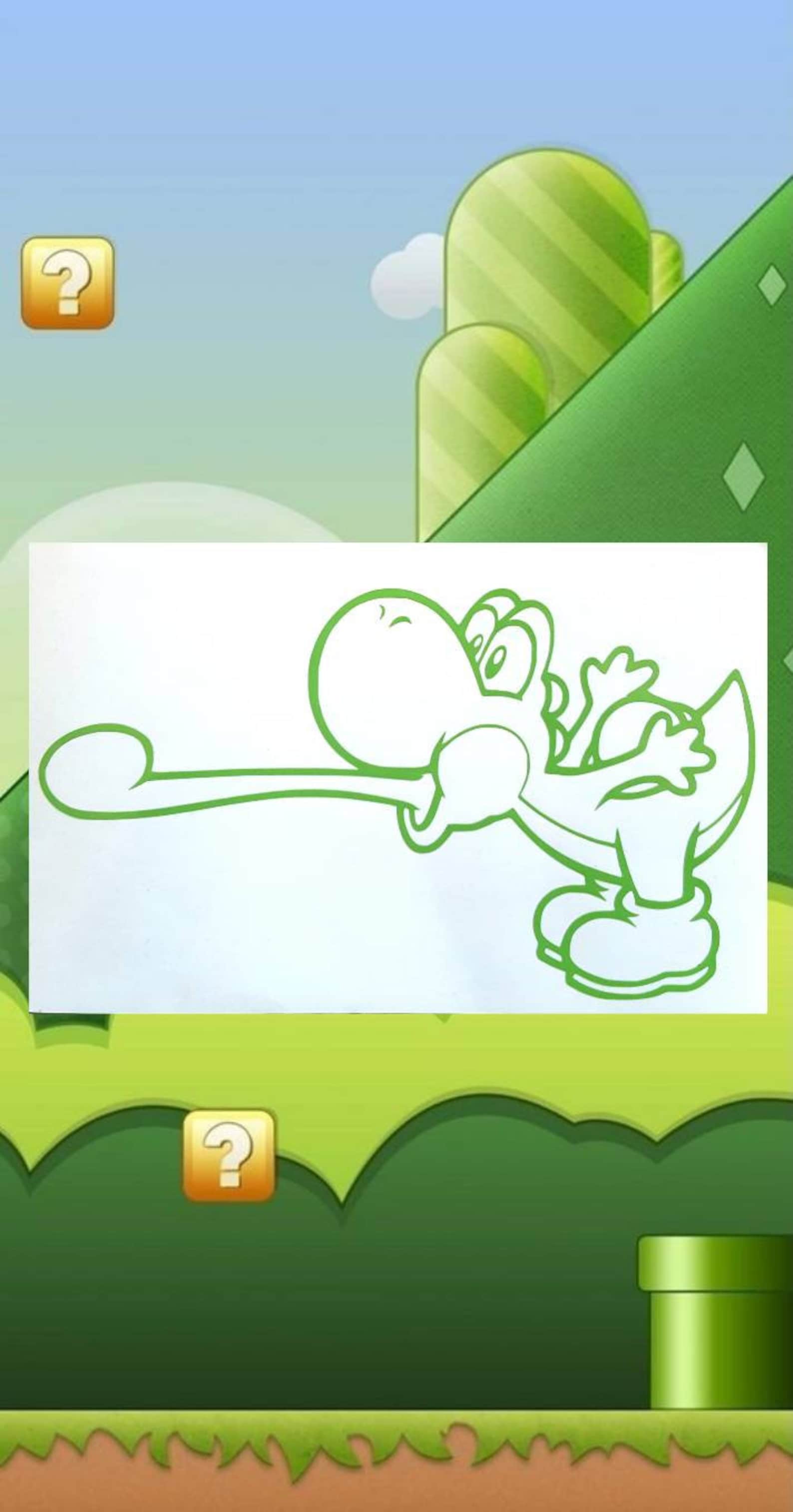 Yoshi Decal Yoshi Car Decal Yoshi Sticker Mario Car Decal Etsy