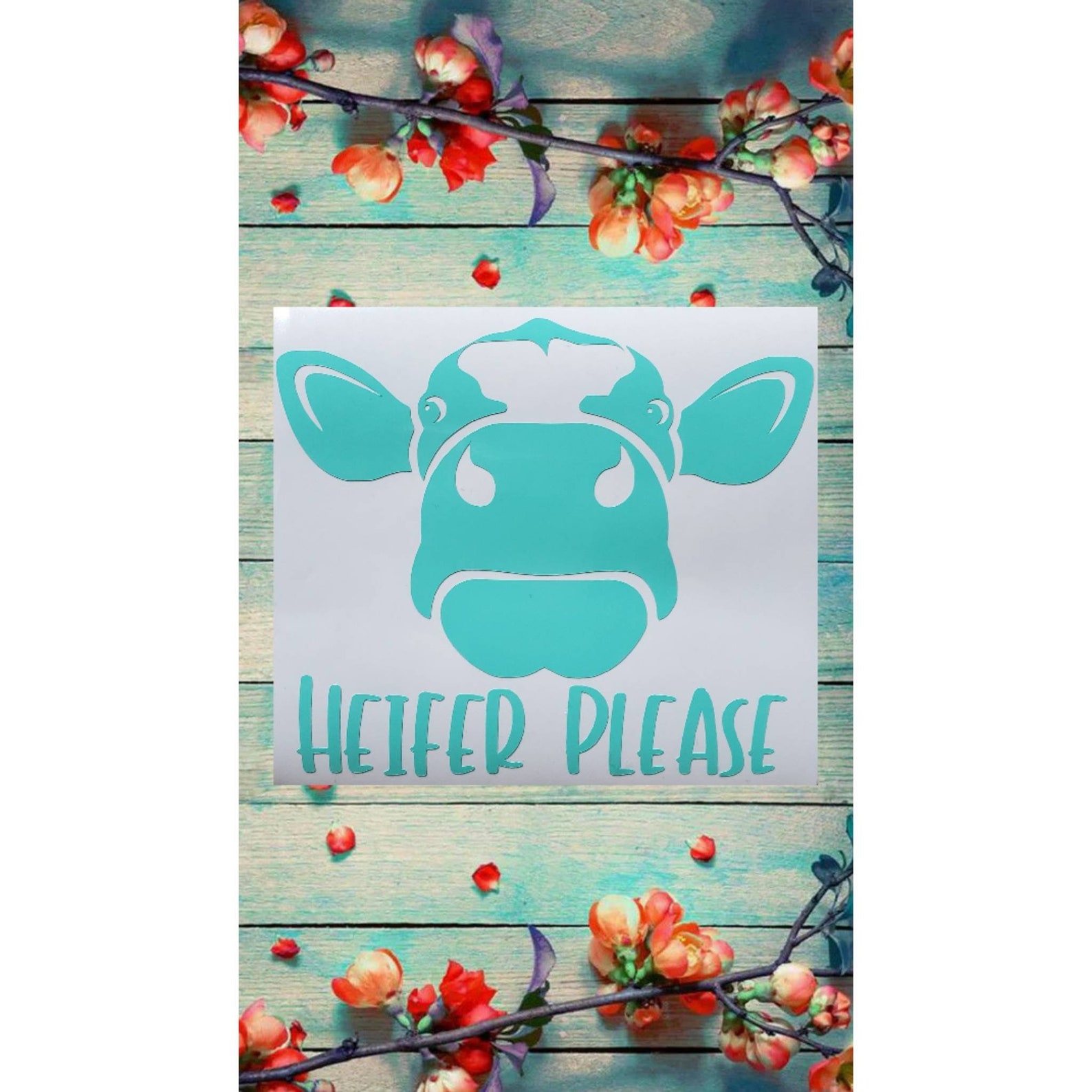 Cow Car Decal Cow Decal Cow Sticker Farm Car Decal Farm Decal Etsy