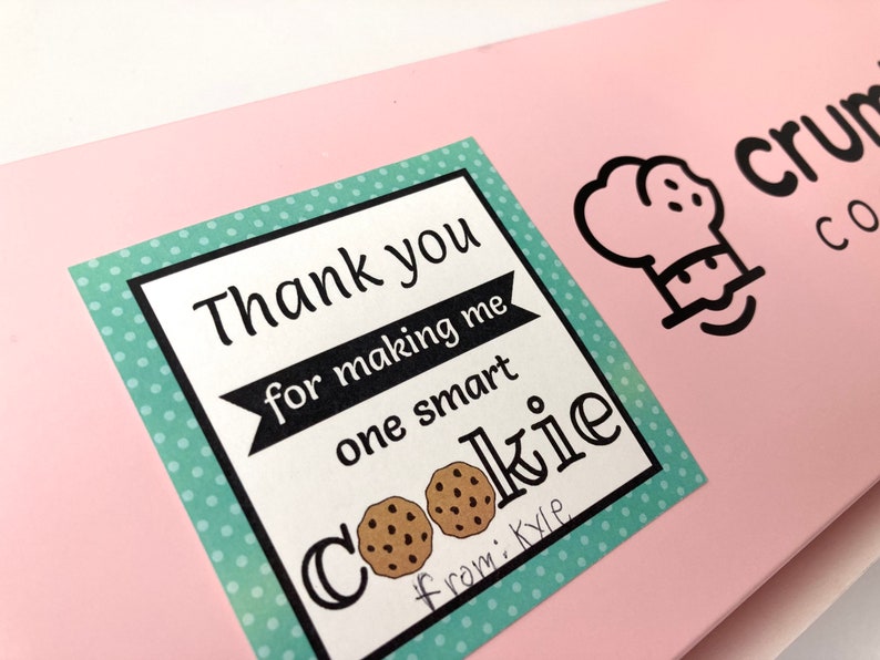 PRINTABLE Cookie Teacher Appreciation Tags Teacher Thank You - Etsy