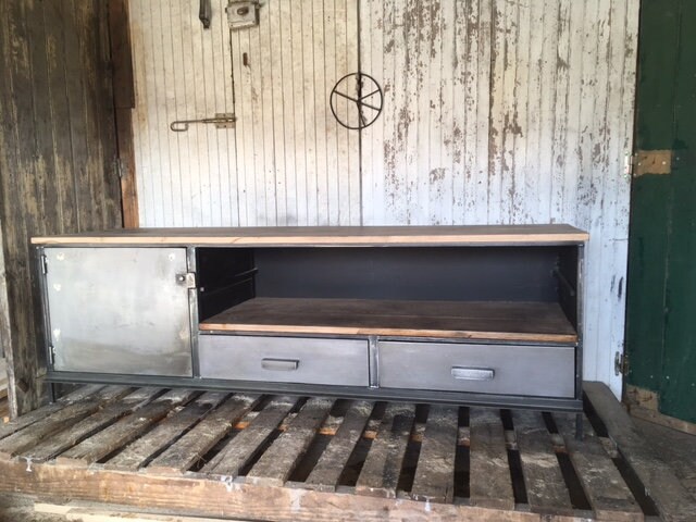 Meuble Tv Tout Acier Brossé