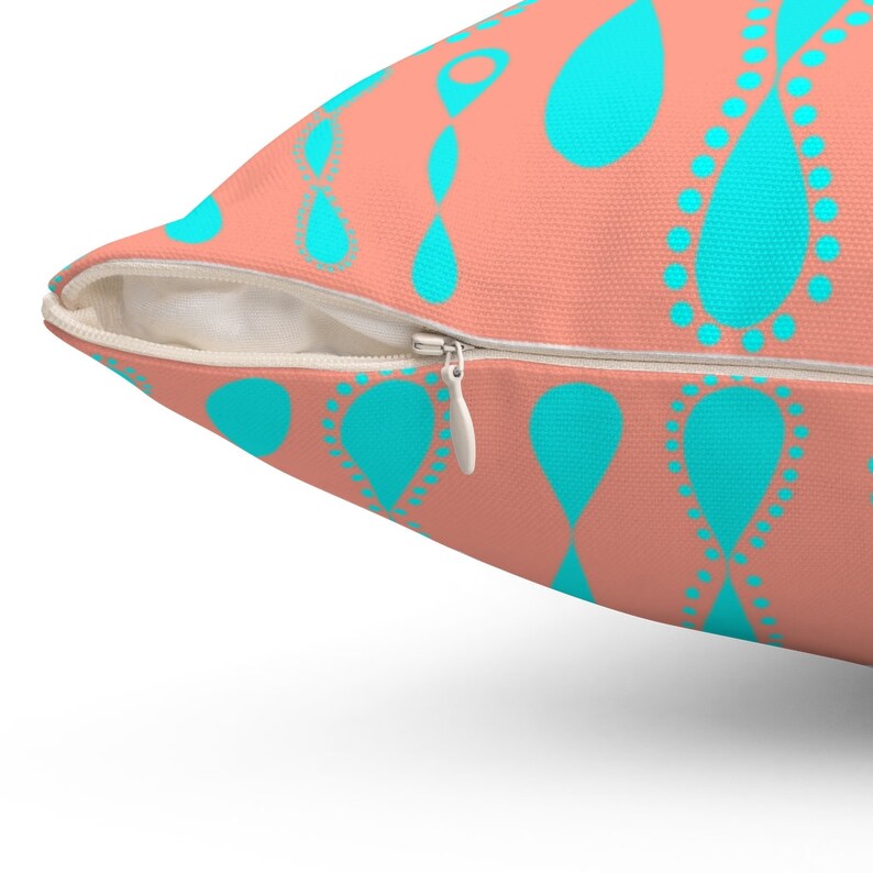 Tribal Home D\u00e9cor Summer Pillow Turquoise Pillow Peach