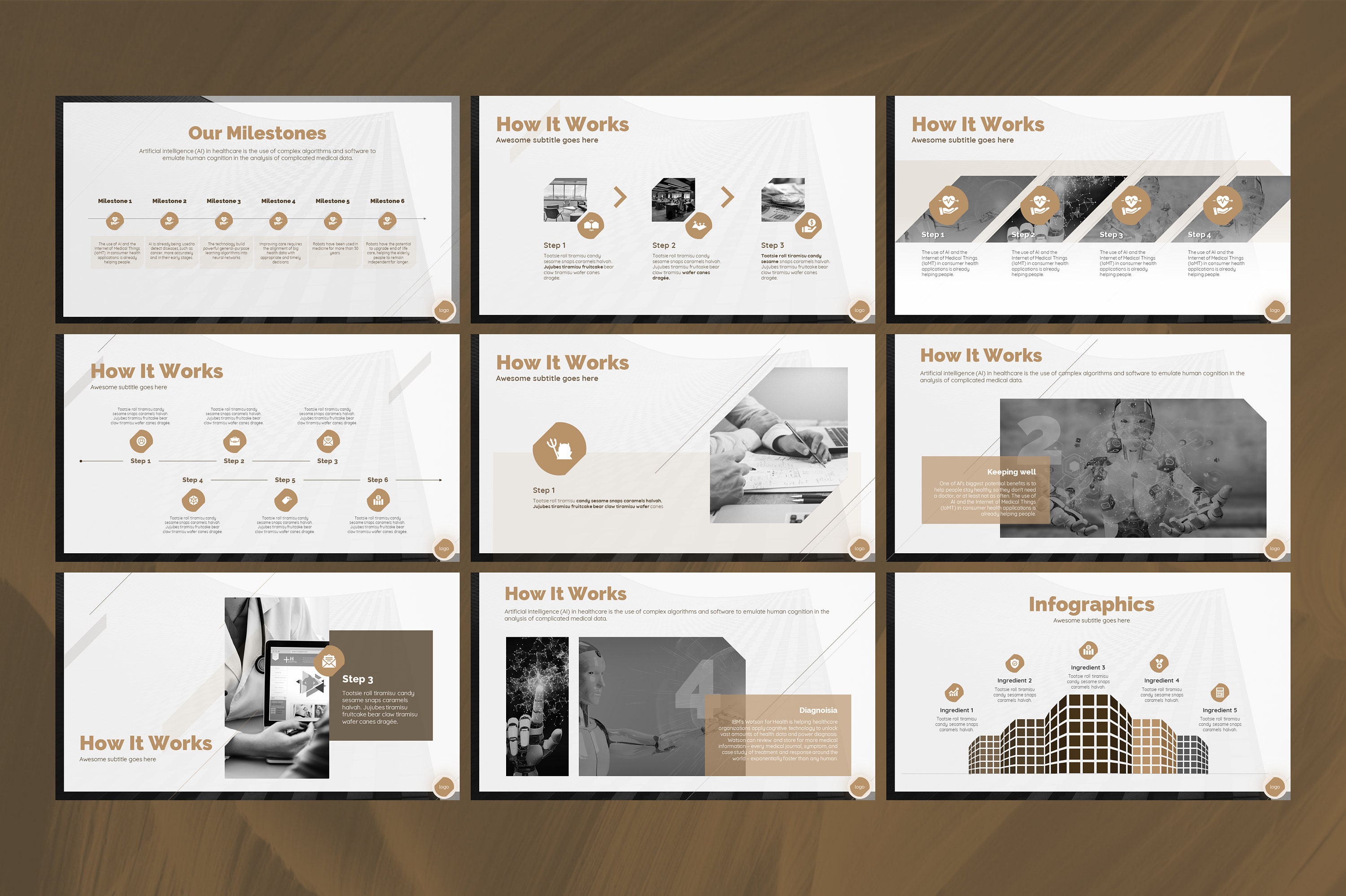 Elegant Powerpoint Presentation Template 60 Business PPT Slides - Etsy