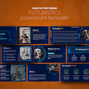 Futuristics Powerpoint Presentation Template - 60+ Business PPT Slides