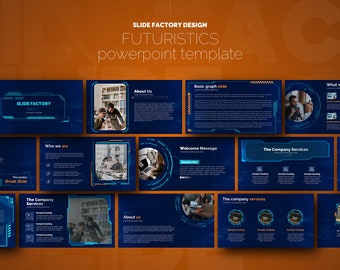 Plantilla de presentación de PowerPoint sobre futurismo: más de 60 diapositivas de negocios