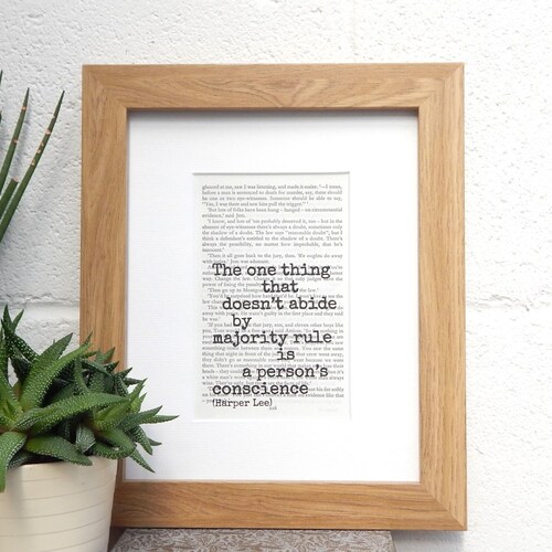 To Kill A Mockingbird Quote Harper Lee Quote Print Classic Etsy