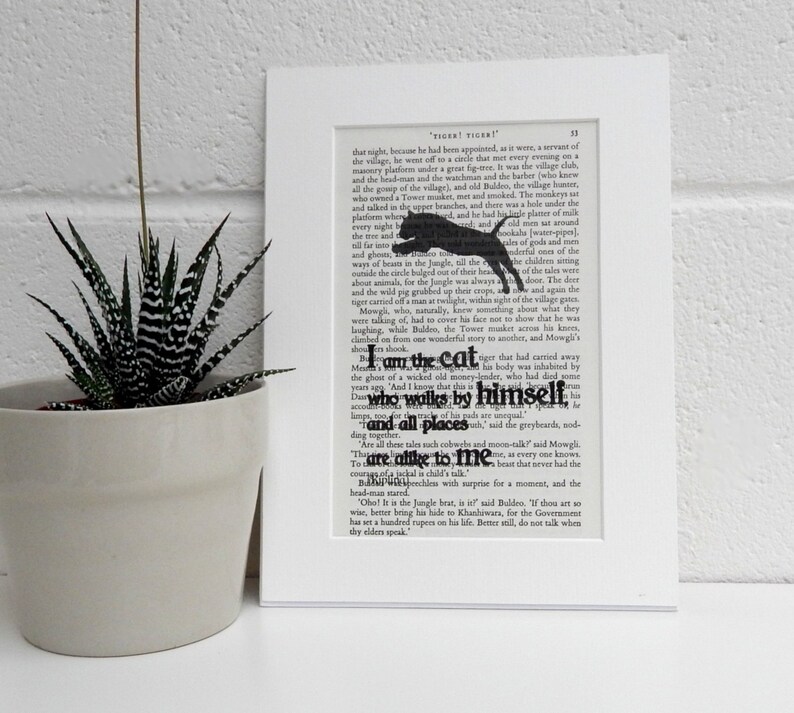 rudyard kipling book quote print vintage jungle book etsy