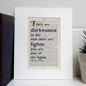 Count Dracula Book Page Print, Vintage Real Book Page Wall Art, New Home Gift, Literary Decor, Book Lover Gift, Vampire Gothic Novel Decor