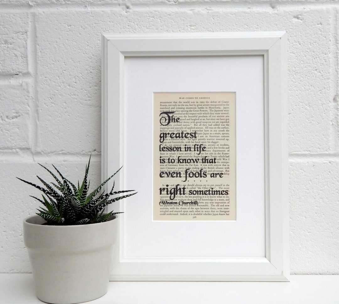 vintage-book-page-quote-winston-churchill-literary-decor