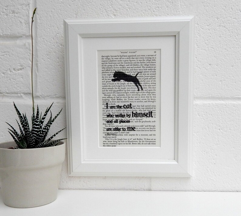 rudyard kipling book quote print vintage jungle book etsy