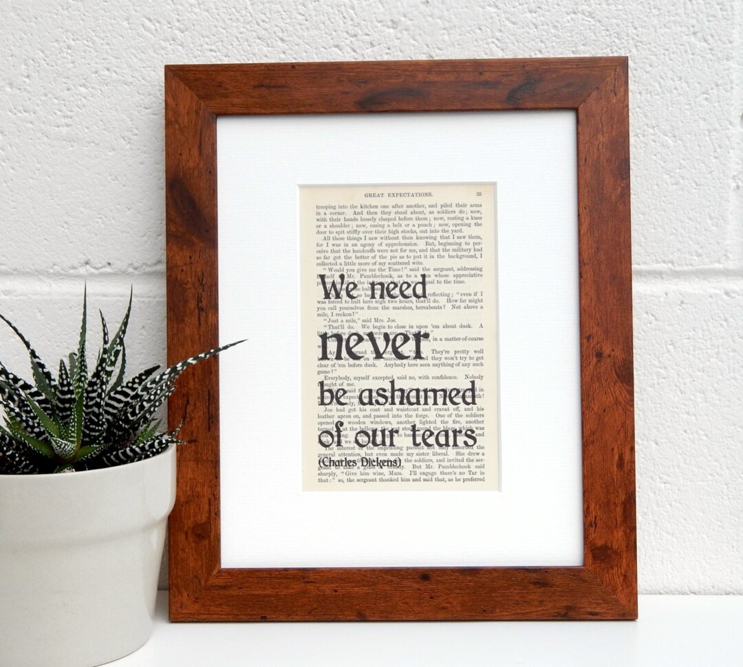 Heartwarming Great Expectations Quote Print, Charles Dickens Vintage ...