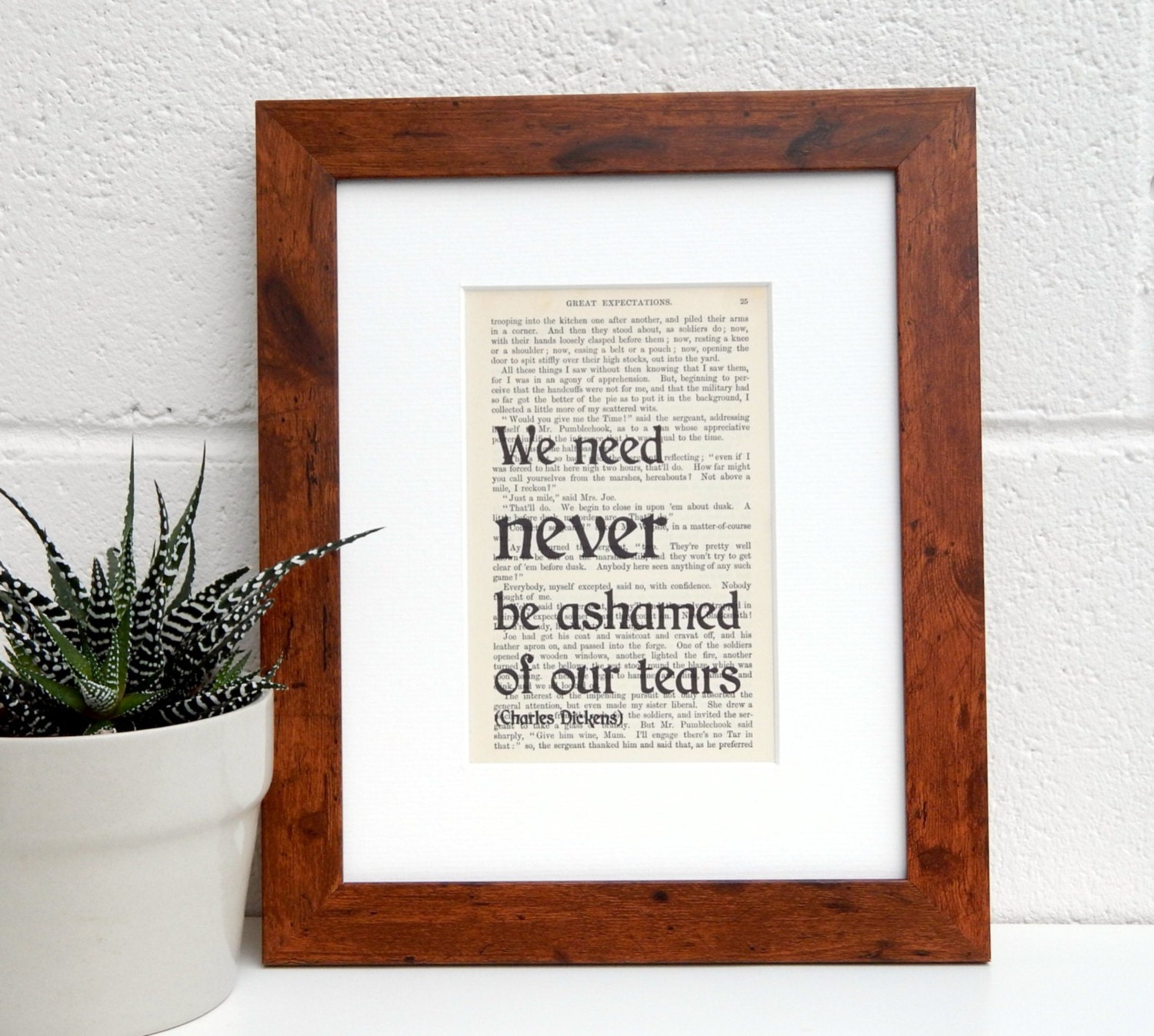 Heartwarming Great Expectations Quote Print, Charles Dickens Vintage ...