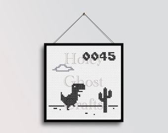 Cross Stitch Pattern Offline Dino