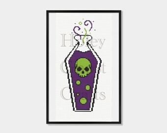 Cross Stitch Pattern Potion Bottle