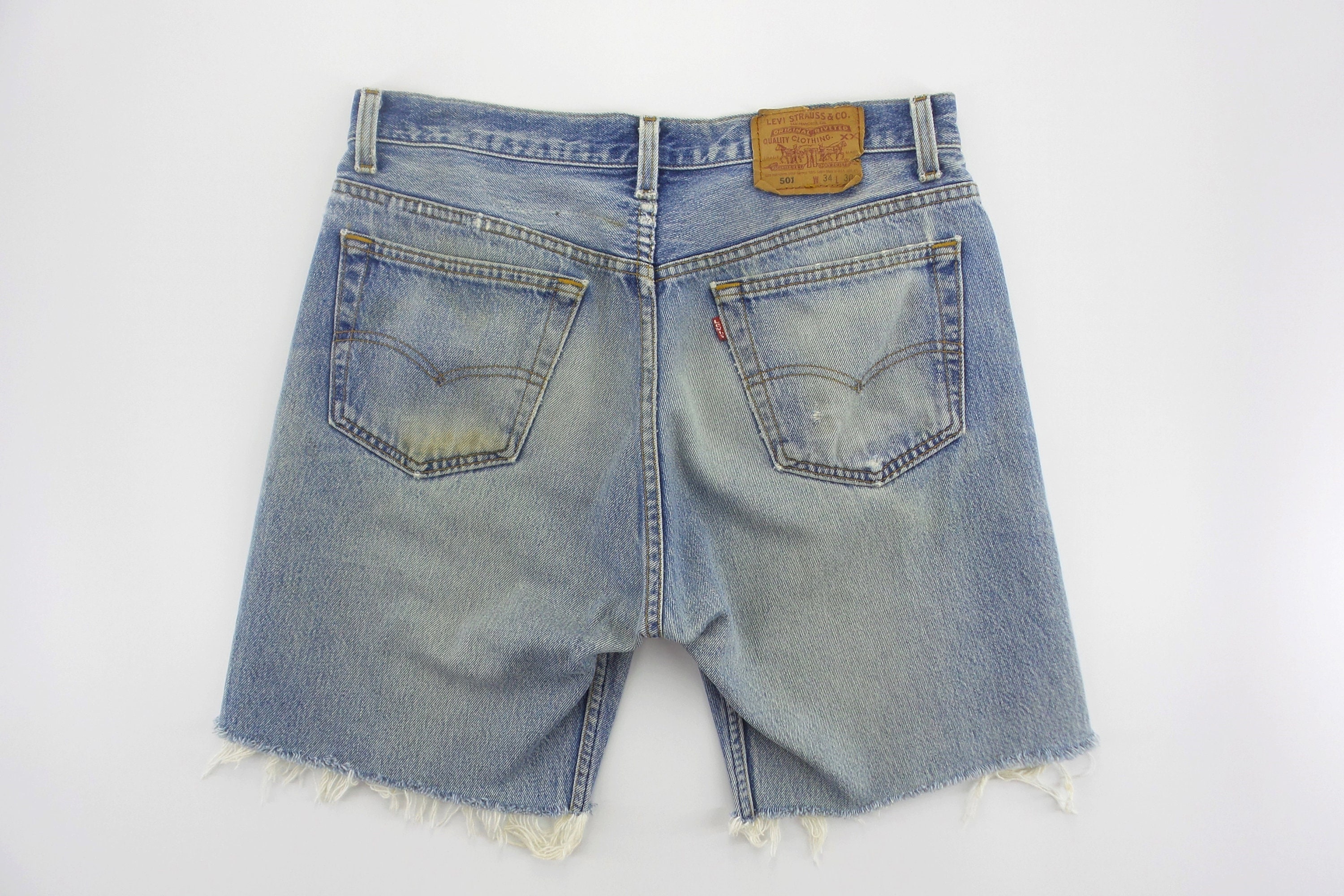 Levi's 501 Shorts W33xl18 VINTAGE DISTRESSED Levi's - Etsy