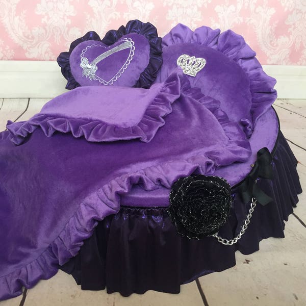 Purple Dog Bed Etsy