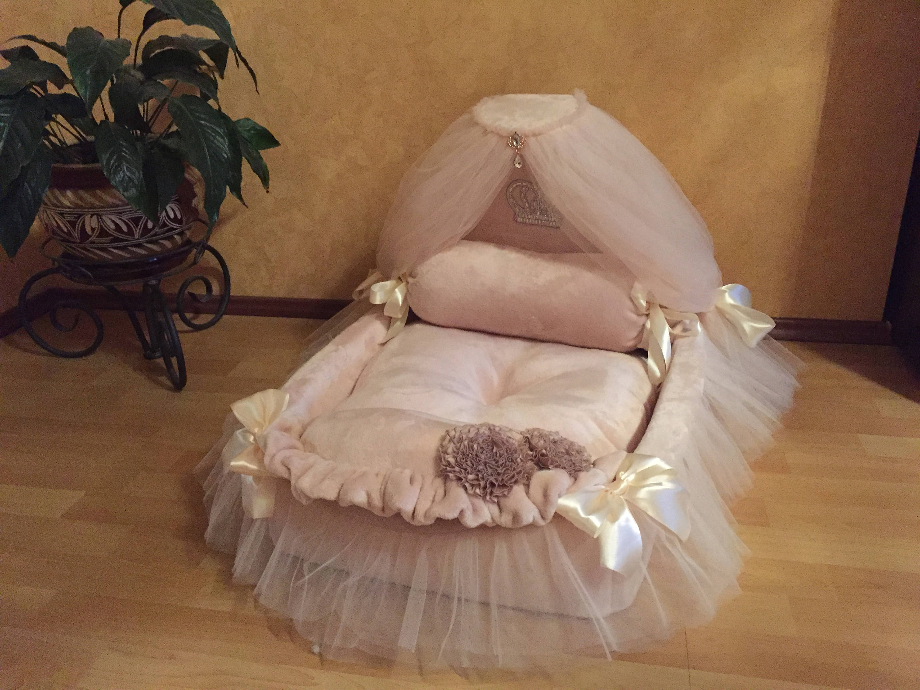 Königliches Himmelbett Hundebett Bett für Hunde Liegebett Etsy