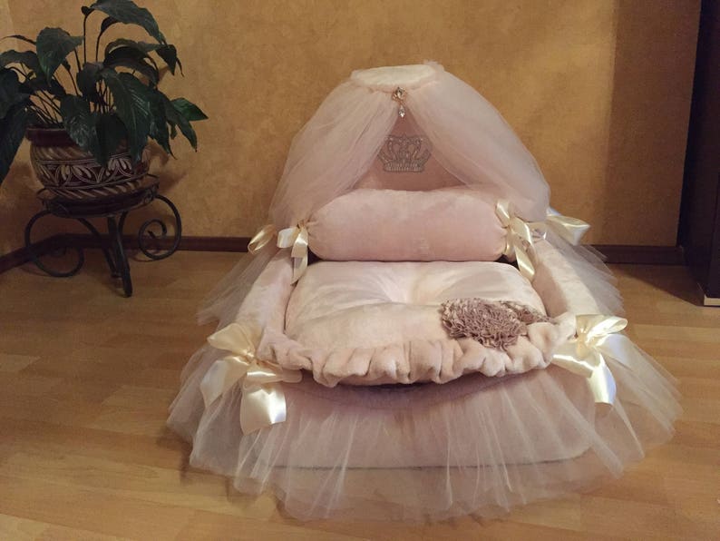 Königliches Himmelbett Hundebett Bett für Hunde Liegebett Etsy