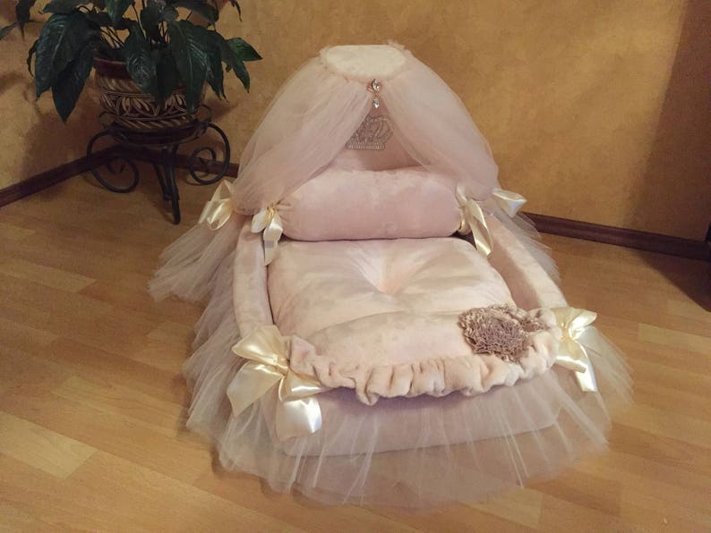 Königliches Himmelbett Hundebett Bett für Hunde Liegebett Etsy