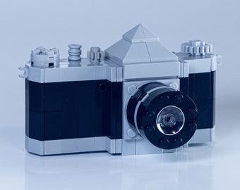 Retro Camera Brick Kit - bricks and full color instructions / Build it yourself / For kids and adults