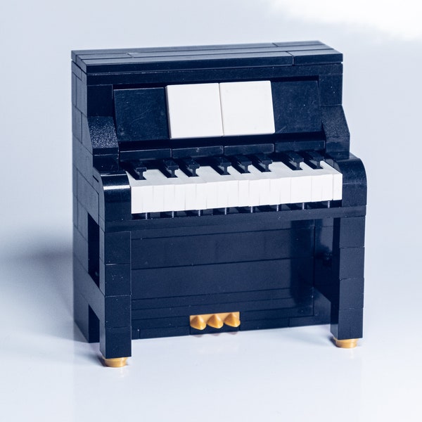 Piano Brick Kit - bricks and full color instructions / Build it yourself / For kids and adults