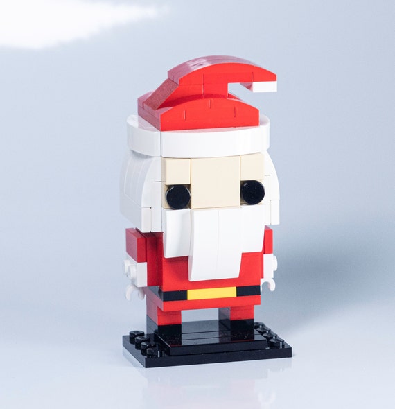 Santa Claus Brick Kit Bricks and Full Color Instructions Build It Yourself for Kids and Adults Etsy Canada