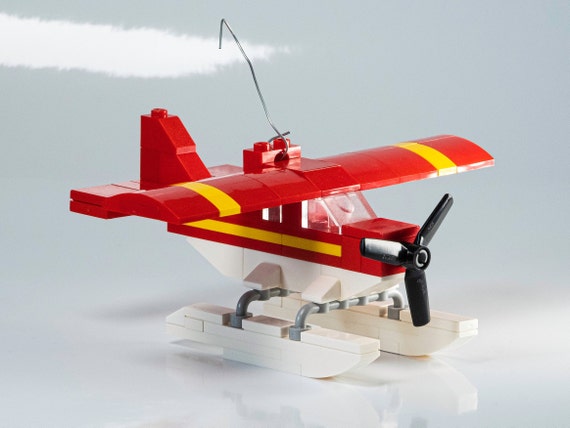 Floatplane Christmas Ornament Brick Kit Bricks and Full Color Instructions Build It Yourself for Kids and Adults Etsy Hong Kong