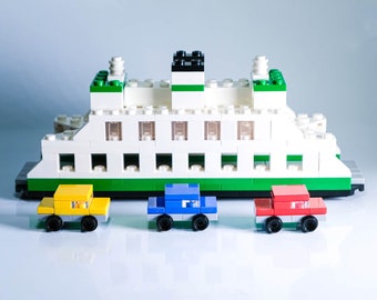 PNW Ferry Brick Kit - bricks and full color instructions / Build it yourself / For kids and adults