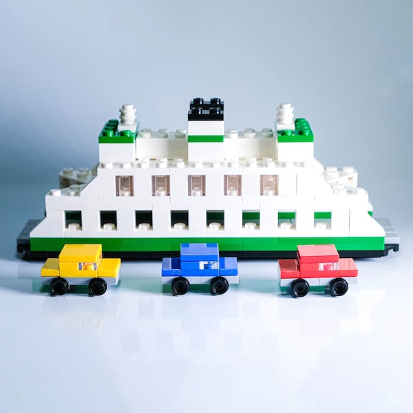 PNW Ferry Brick Kit - bricks and full color instructions / Build it yourself / For kids and adults