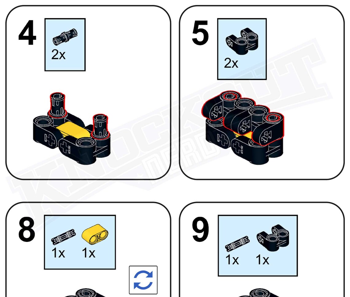 Yellow Fidget Cube Brick Kit - DIY Building Set With Instructions - Etsy