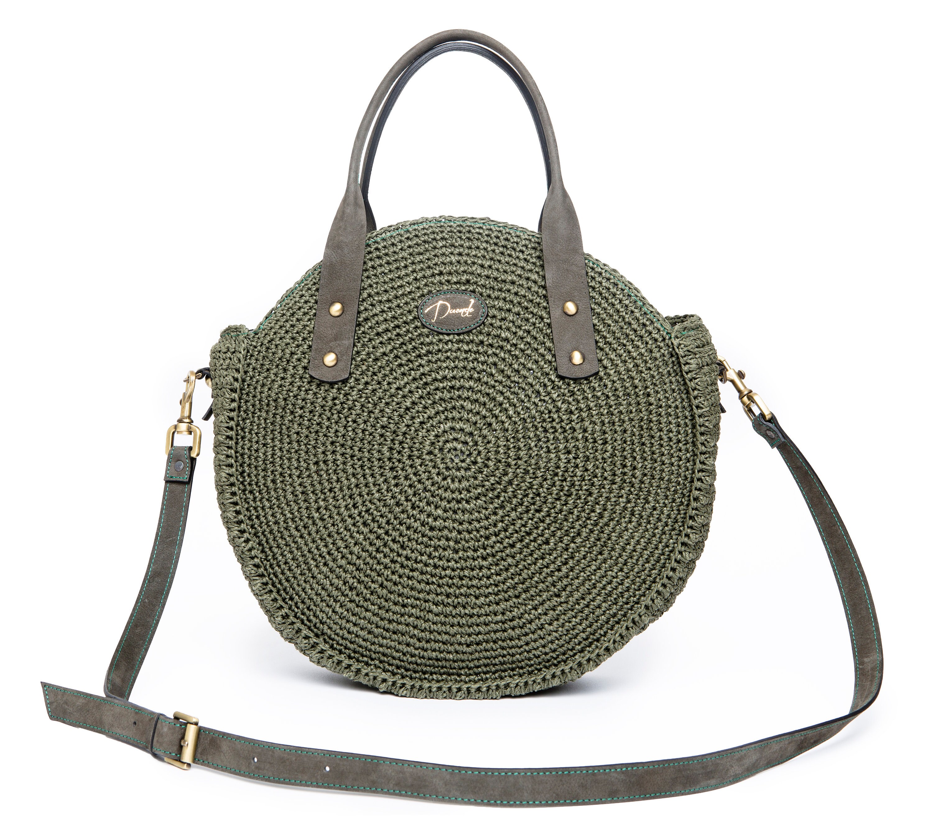 circle raffia bag