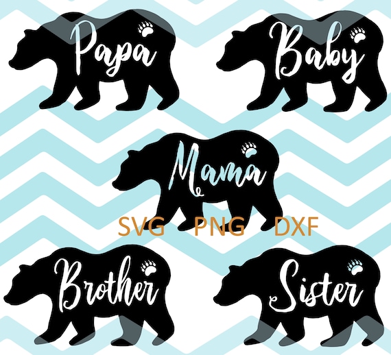 Download Bear Family Bear Svg Decal Mama Bear Baby Bear Papa Bear Etsy
