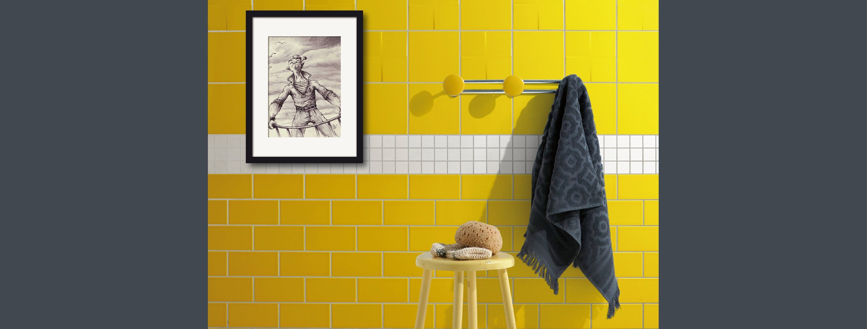 Dessin Popeye | Bateau Décoration Murale Idée Cadeau Anniversaire