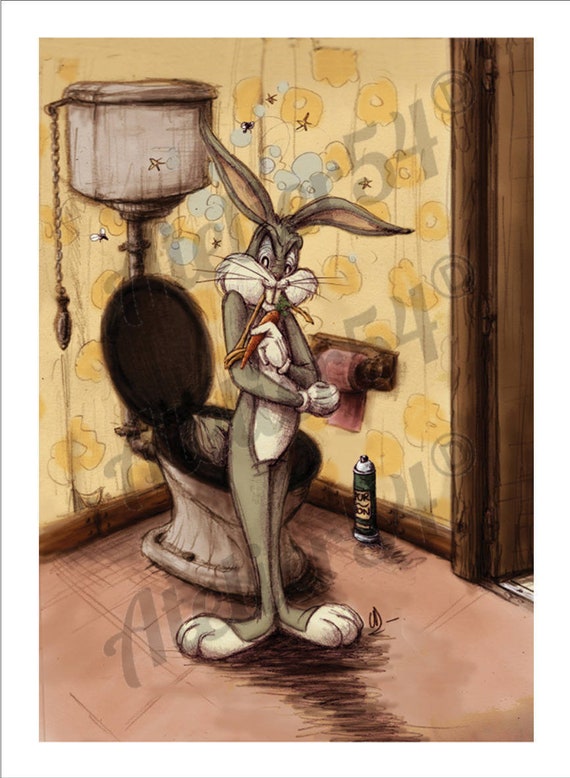 Poster Bugs Bunny Home Décor Christmas Gift Idea Wall Etsy UK
