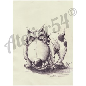 Caricature de votre animal préféré - cadeau fête des pères - pour les Amoureux des chiens