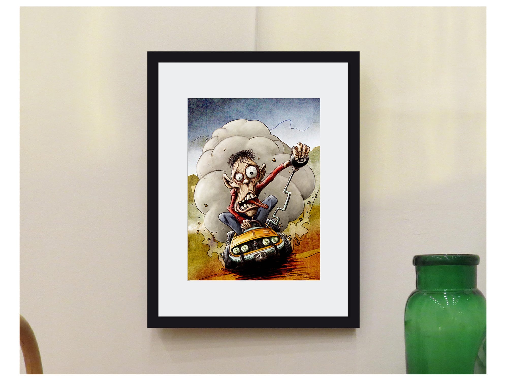 Dessin Muscle Car | Deco Bureau Cadeau Noël Anniversaire Décorations Murales